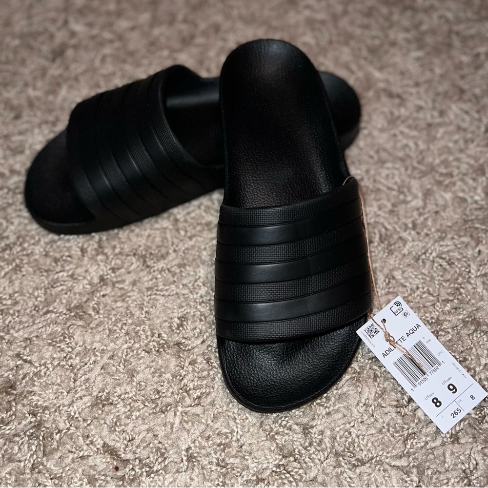 NWT!!  adidas Adilette Aqua Women's Slide Sandal Sz 9